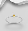 Citrine petite solitaire ring Rings The Crystal and Wellness Warehouse 