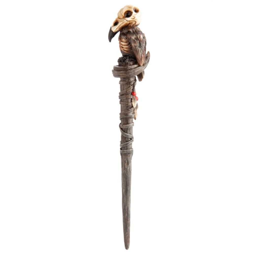 Thornwick wands - skeleton crow wand