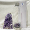 Crystal Water Bottle in glass with insulated cover Spirituality The Crystal and Wellness Warehouse Amethyst 