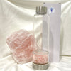 Crystal Water Bottle in glass with insulated cover Spirituality The Crystal and Wellness Warehouse Rose Quartz 