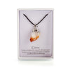 Crystal necklace in 3 crystal varieties in gift box ~ Amethyst / citrine / clear quartz