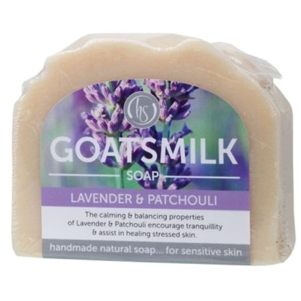 Goats milk soap 140gms Lavender and patchouli handmade in Brisbane