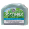Goats milk soap with peppermint and lavender 140gms handmade in Brisbane