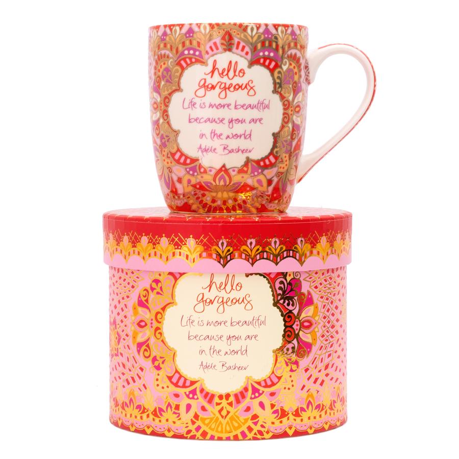 Hello Gorgeous inspiration mug Gifts The Crystal and Wellness Warehouse 