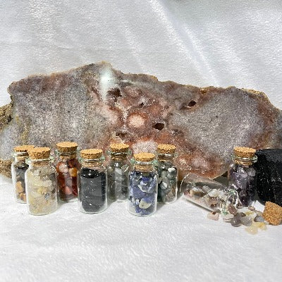 Large Crystal Chip Jars Rocks & Fossils The Crystal and Wellness Warehouse 