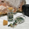 Large Crystal Chip Jars Rocks & Fossils The Crystal and Wellness Warehouse Moss Agate 
