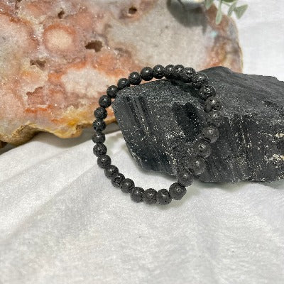 Lava Stone Bead Bracelets Bracelets The Crystal and Wellness Warehouse 6mm 
