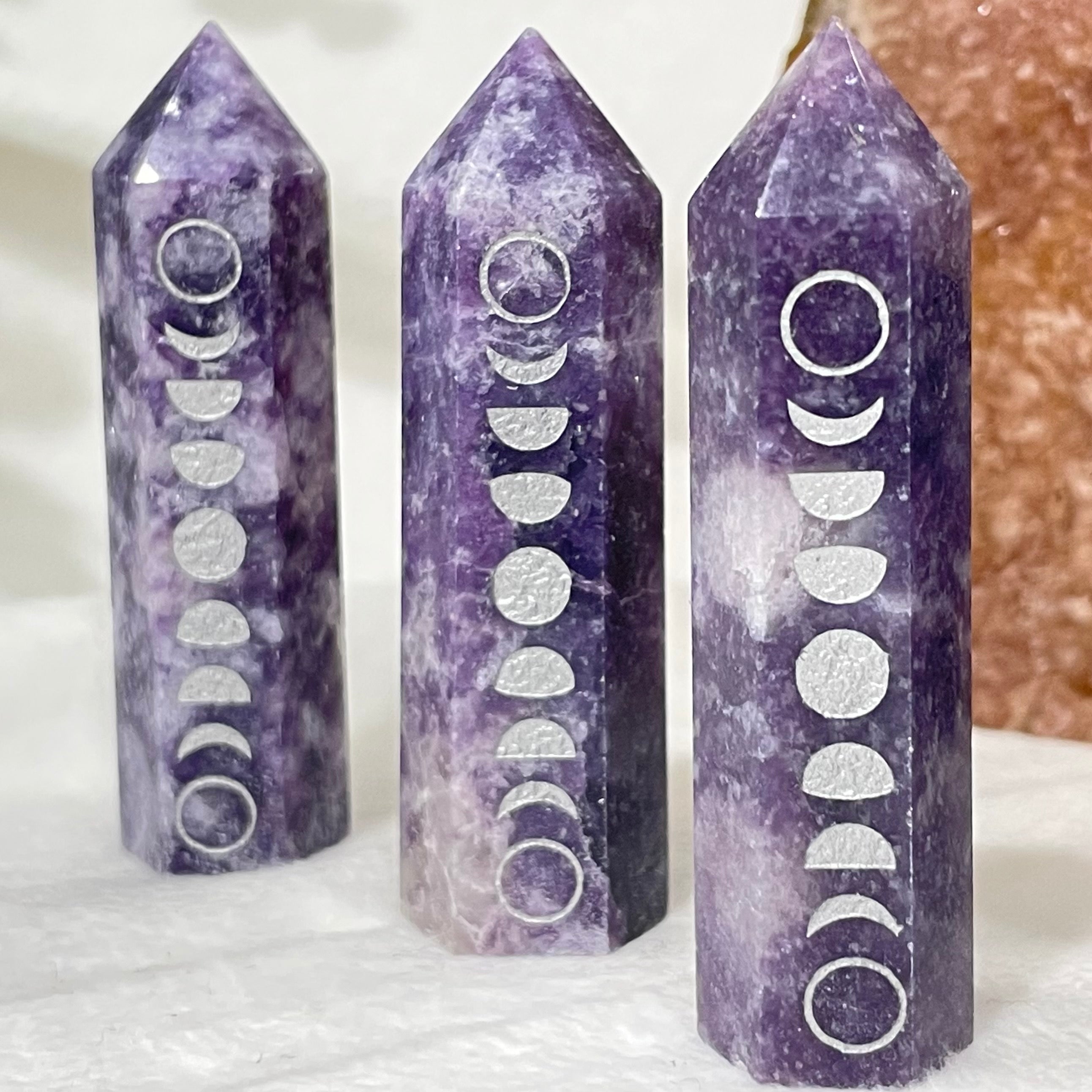 Luna Phase Generators Crystals The Crystal and Wellness Warehouse Lepidolite 