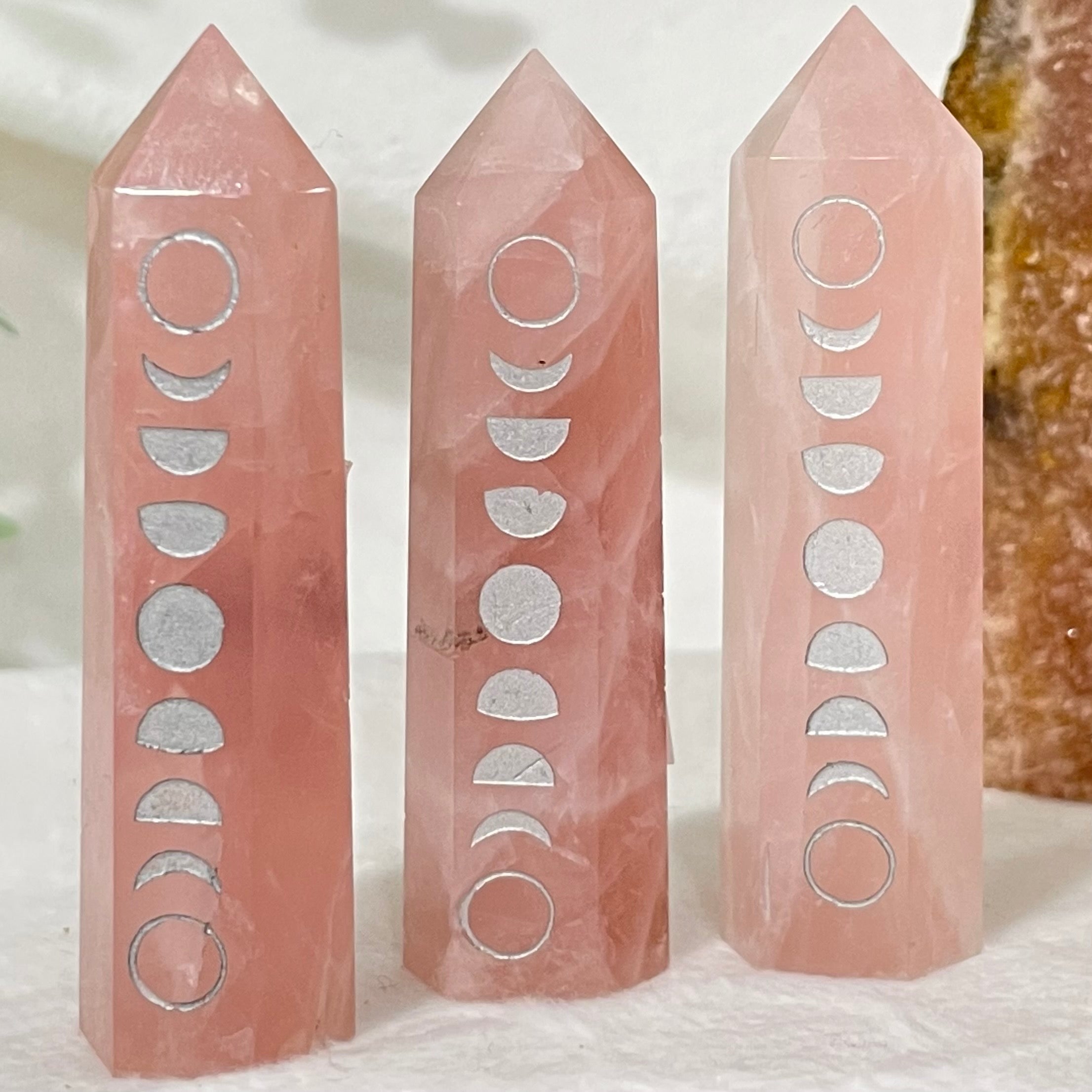 Luna Phase Generators Crystals The Crystal and Wellness Warehouse Rose Quartz 