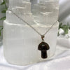 Crystal mushroom necklace 50cm chain in variety of crystals