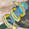 Not Enough Sage Enamel Pin Brooches & Lapel Pins The Crystal and Wellness Warehouse 