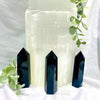Black obisdian polished points