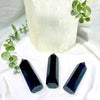 Black obisdian polished points
