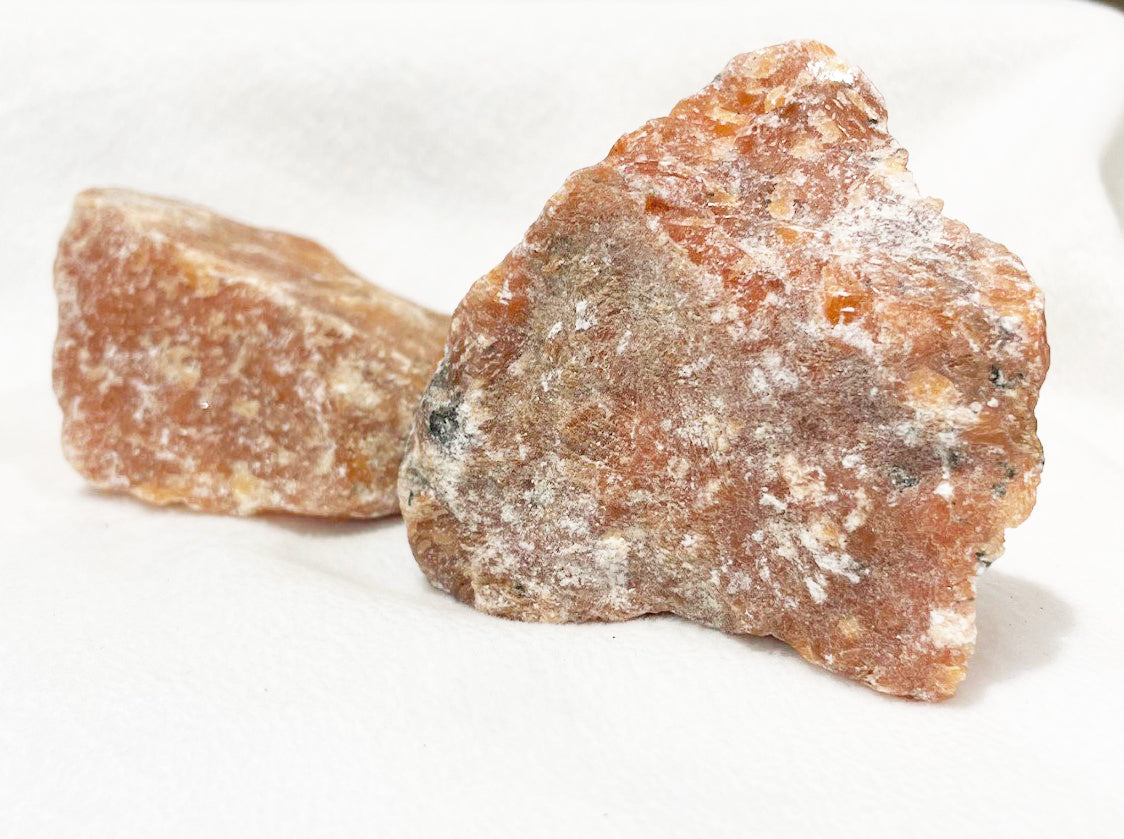 Orange Calcite Natural Chunks Crystals The Crystal and Wellness Warehouse 