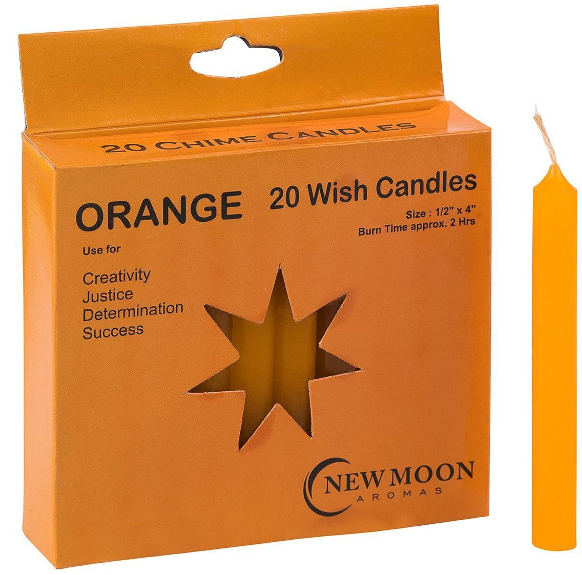 Orange Chime Candles Spirituality The Crystal and Wellness Warehouse 