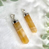 Orange calcite sterling silver pendants ~ 2 choices, One of a kind hand made
