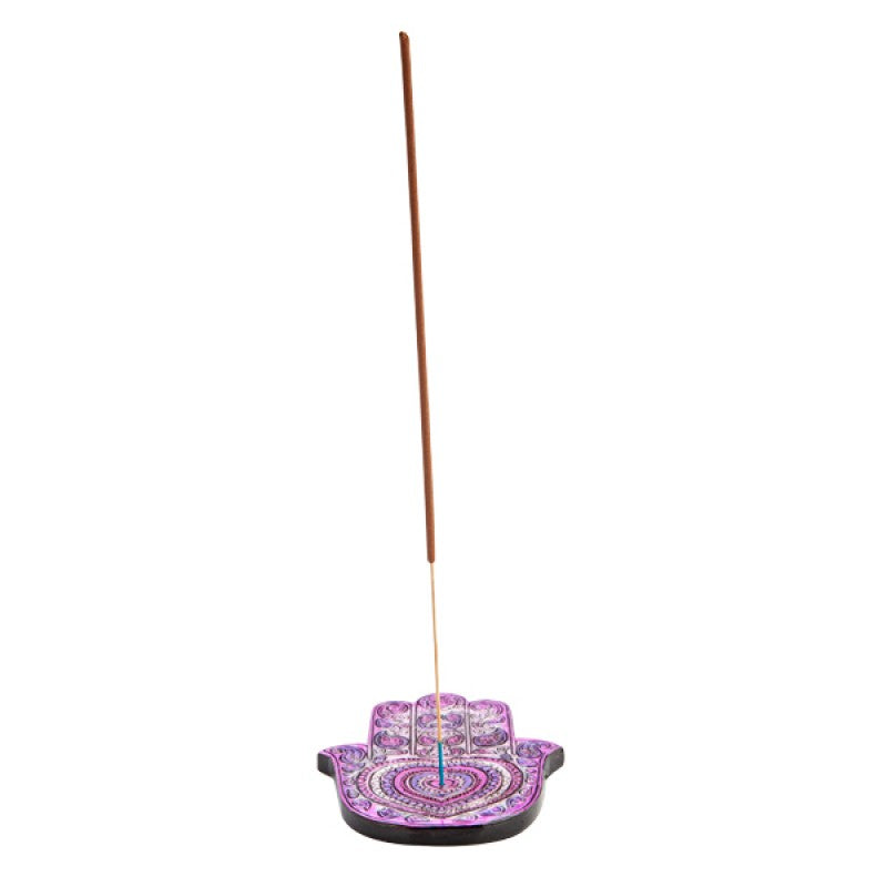Pink hamsa heart incense burner incense holder The Crystal and Wellness Warehouse 