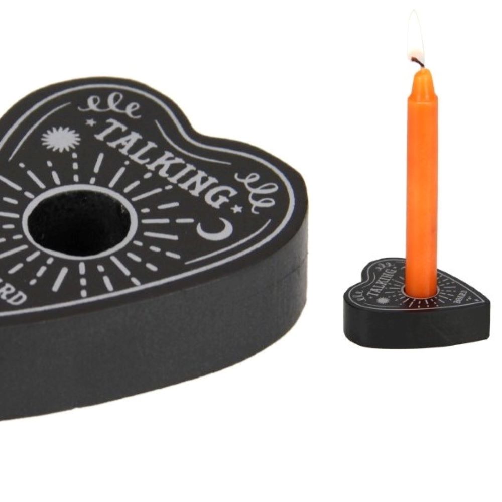 Ouija planchette shape wish/spell candle holder