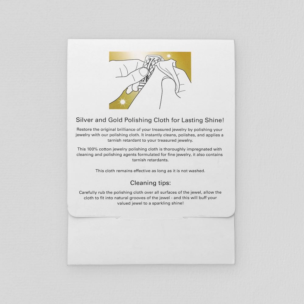 Jewellery polishing cloth for silver and gold