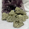 Pyrite clusters various sizes Crystals The Crystal and Wellness Warehouse 