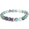 Rainbow fluorite bead bracelet 8mm Bracelets The Crystal and Wellness Warehouse 