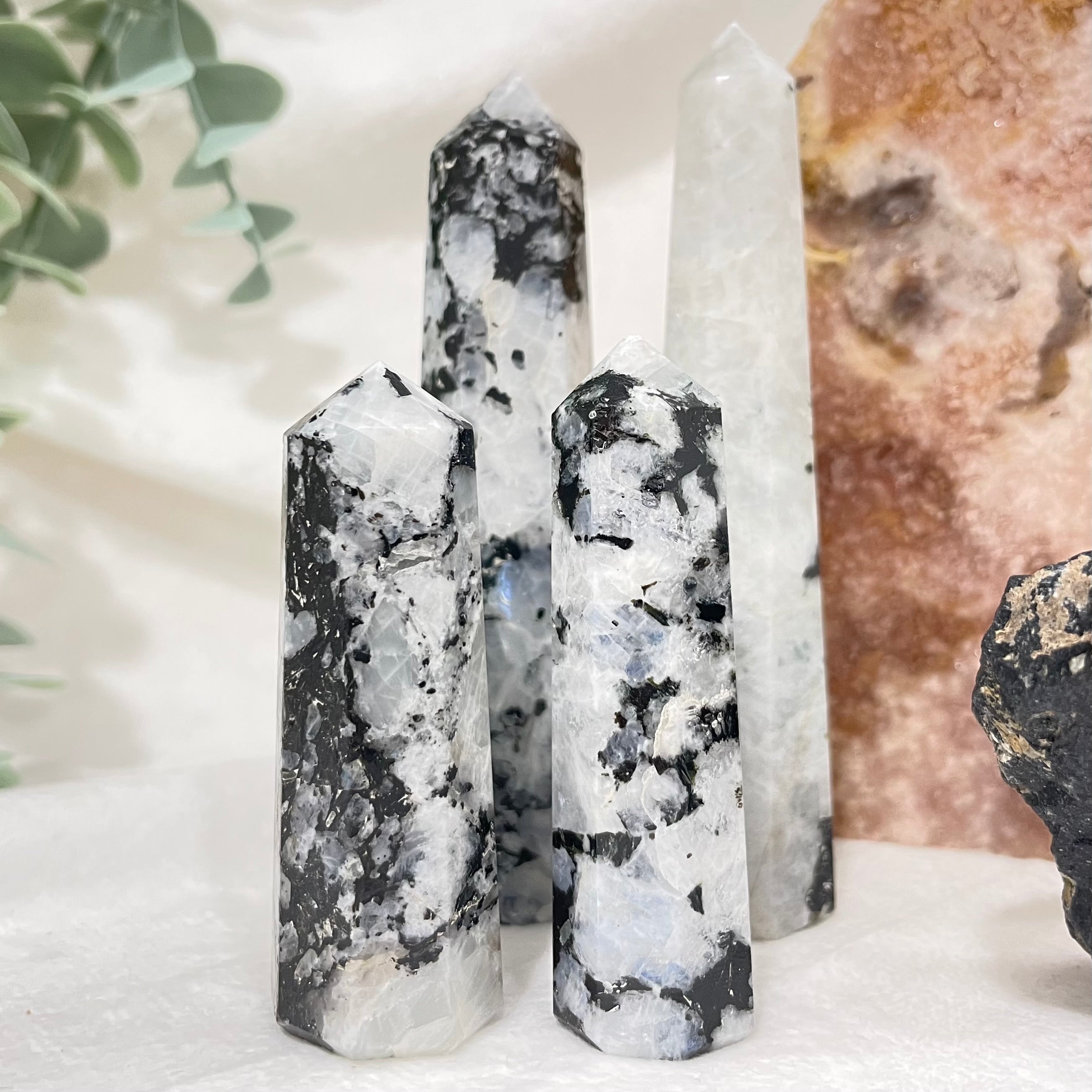 Rainbow Moonstone Generator Crystals The Crystal and Wellness Warehouse 