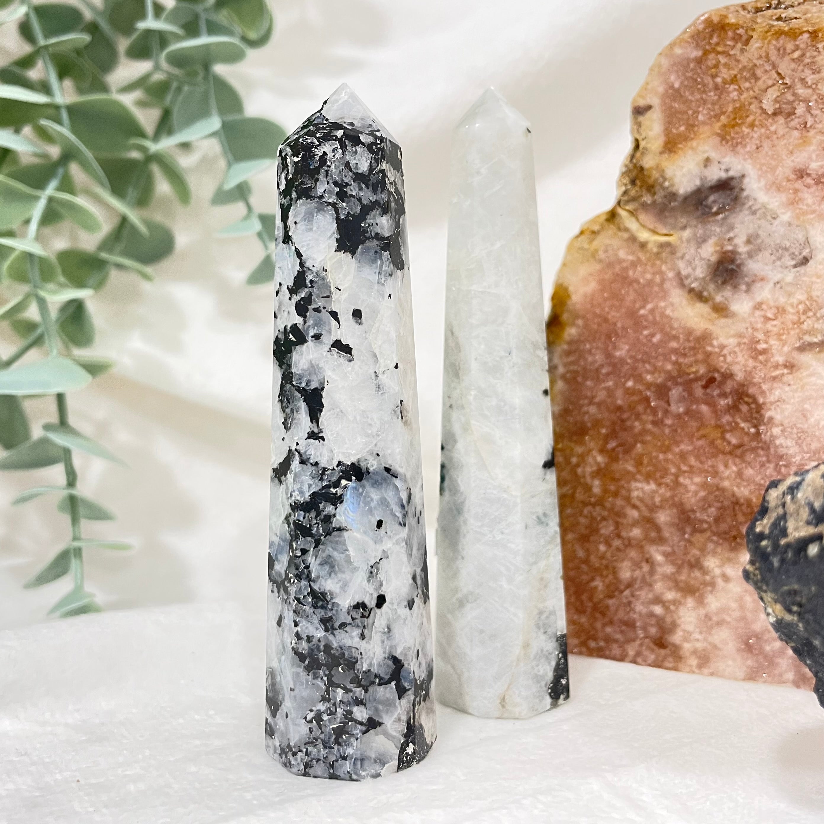 Rainbow Moonstone Generator Crystals The Crystal and Wellness Warehouse Large 