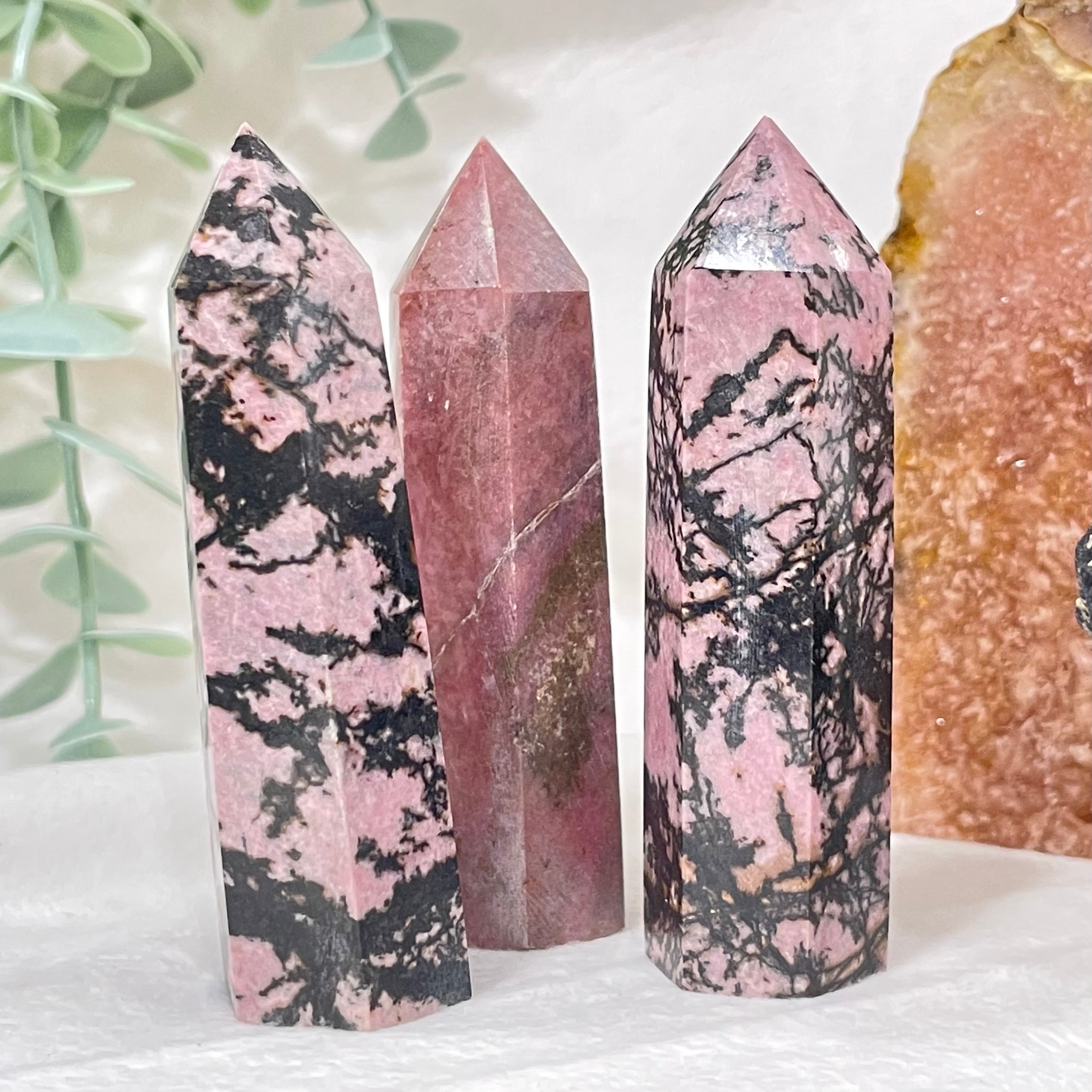Rhodonite Generator Crystals The Crystal and Wellness Warehouse 