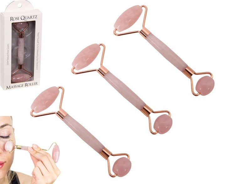 Rose Quartz Massage Roller Skincare The Crystal and Wellness Warehouse 
