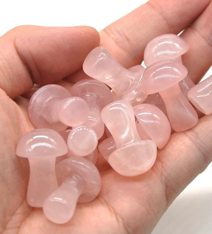 Rose quartz mushroom 24mm Crystals The Crystal and Wellness Warehouse 