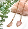 Rose quartz necklace in rose gold style finish Necklaces The Crystal and Wellness Warehouse 