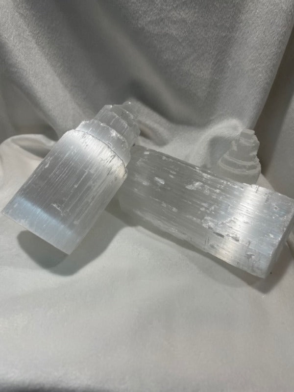 Selenite Natural Towers Crystals The Crystal and Wellness Warehouse 