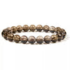 Smoky quartz polished 8mm bead bracelet Bracelets The Crystal and Wellness Warehouse 