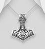 Viking anchor silver pendant Charms & Pendants The Crystal and Wellness Warehouse 