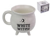 White Witch Cauldron Mug Homewares The Crystal and Wellness Warehouse 