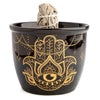Wild Scents Hamsa Ceramic Smudge Bowl Spirituality The Crystal and Wellness Warehouse 
