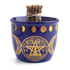 Wild Scents Pentacle Ceramic Smudge Bowl Spirituality The Crystal and Wellness Warehouse 