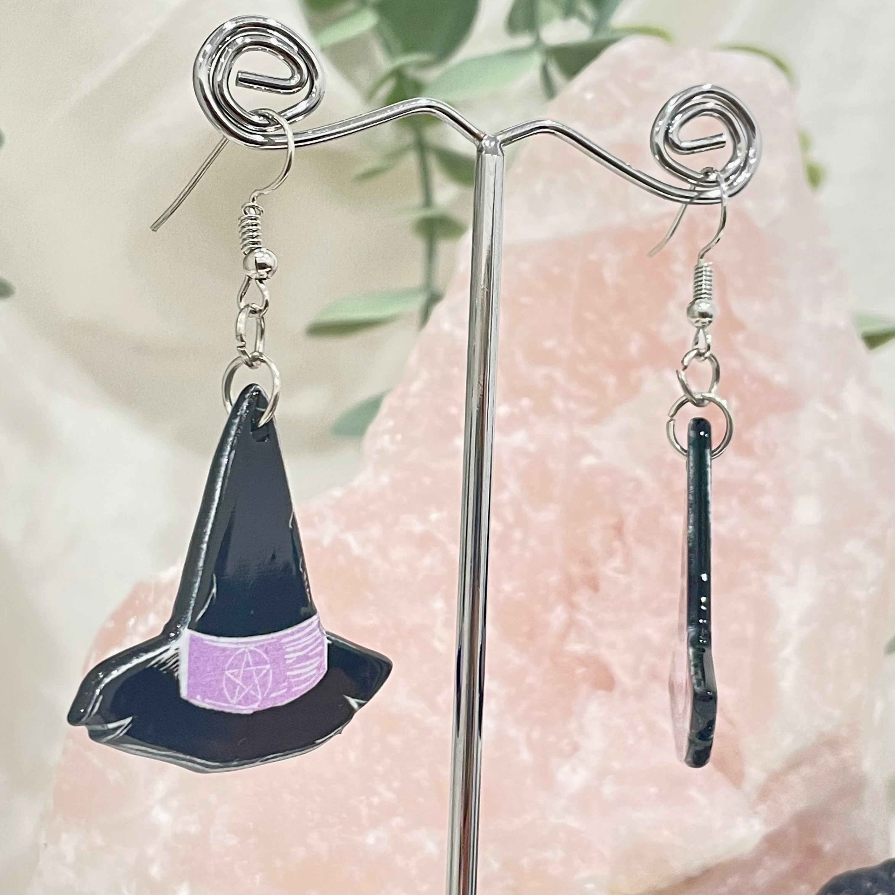 Witch Hat Earrings Earrings The Crystal and Wellness Warehouse 