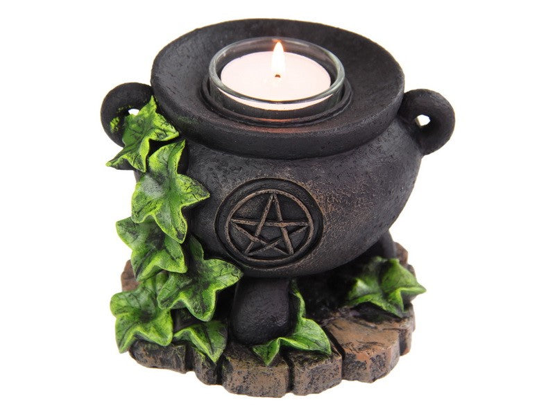 Witches Cauldron Tealight Holder Homewares The Crystal and Wellness Warehouse 
