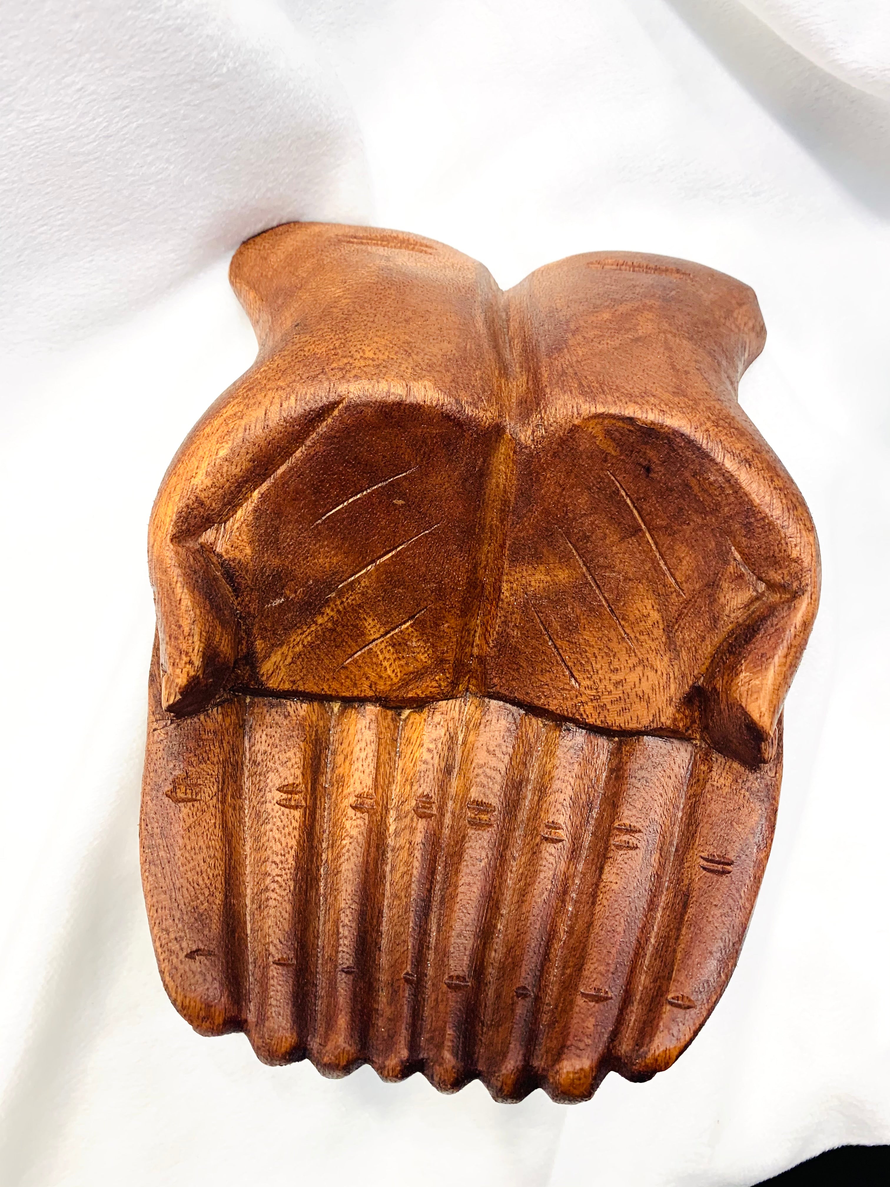Wooden Praying Hands dish Homewares The Crystal and Wellness Warehouse 